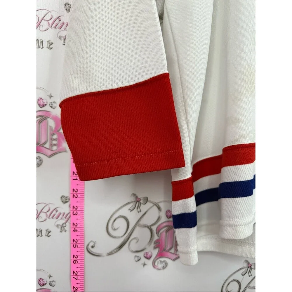 CCM jersey White Red & Blue Montreal Canadiens Youth Hockey Jersey